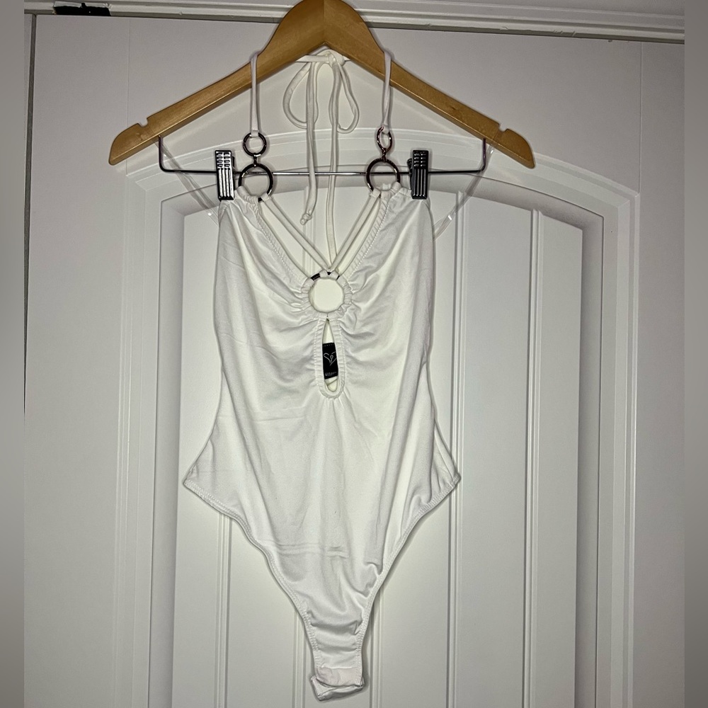 Windsor NEW ivory halter bodysuit